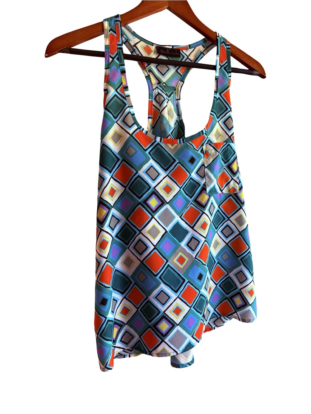 Gabriella Rocha Geometric Print Tank Top Small Pocket - Picture 5 of 16